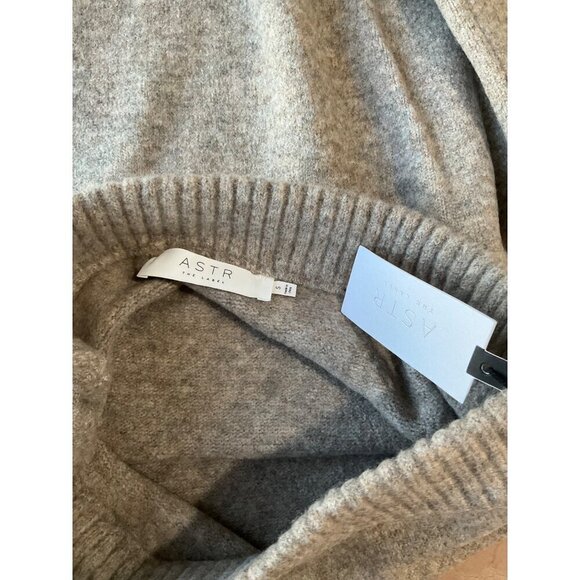 ASTR the Label Terry Knit Belmont Midi Skirt in Taupe Gray Marled Small New - Picture 10 of 16